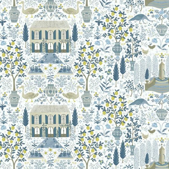 Rifle Paper Co Camont Wallpaper - Indigo