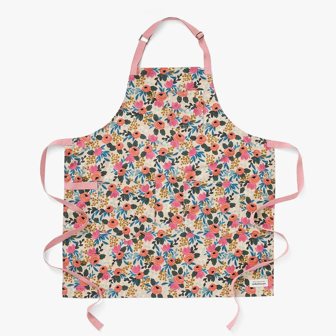 The Essential Apron - Rifle Paper Co Rosa Natural