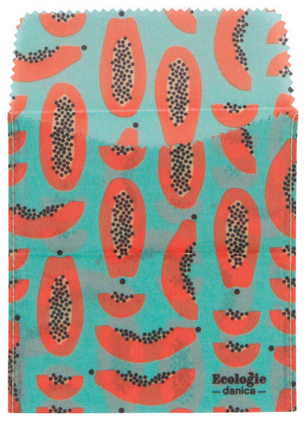 Sandwich Beeswax Wrap - Papaya