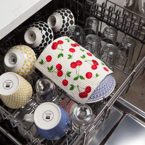 Swedish Dishcloth - Cherries