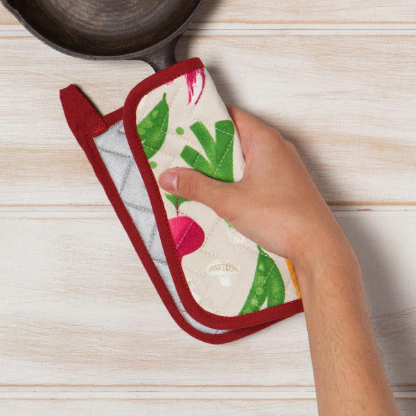 Pot Holder Oven Mitt Set - Veggies