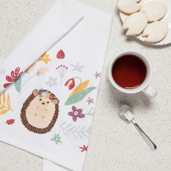Hedge Hugs Tea Towel