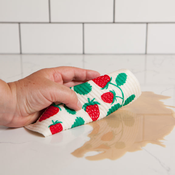 Swedish Dishcloth - Strawberries