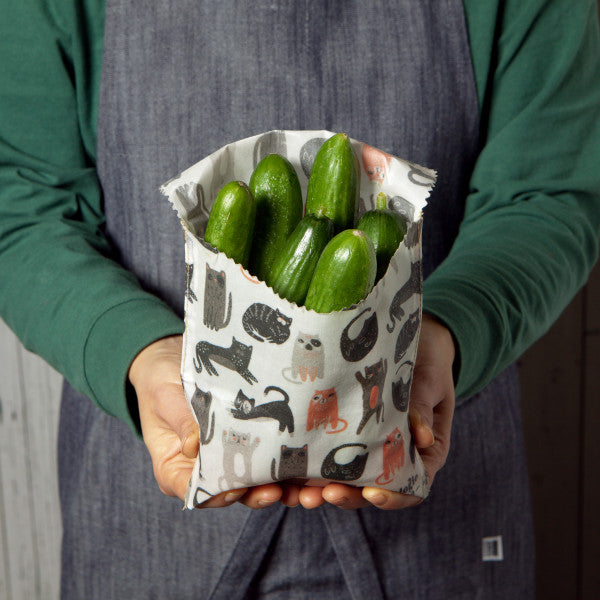 Sandwich Beeswax Wrap - Cats