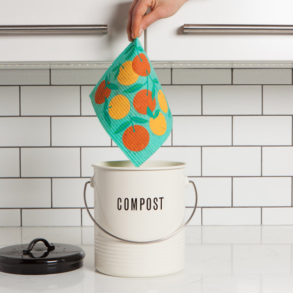 Swedish Dishcloth - Oranges