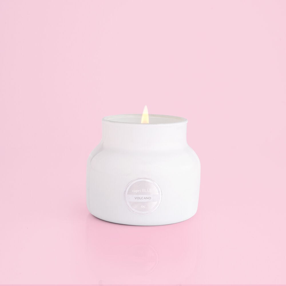 Capri Blue Volcano Petite Candle - White