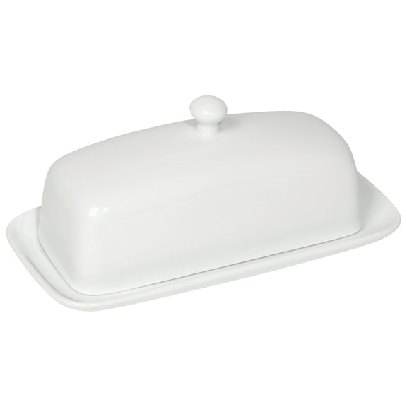 Rectangle Butter Dish - White