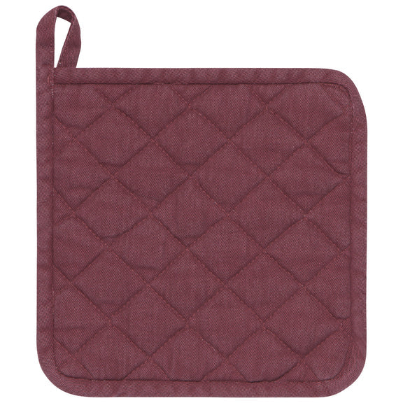 Pot Holder Oven Mitt Set - Wine