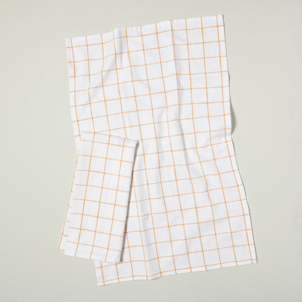 Vintage Heirloom Tea Towels - Ochre