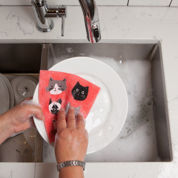 Swedish Dishcloth - Cats Meow