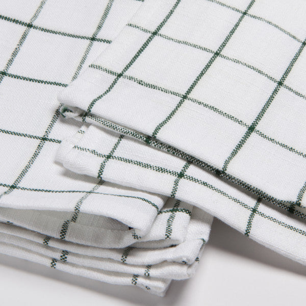 Vintage Heirloom Tea Towels - Jade
