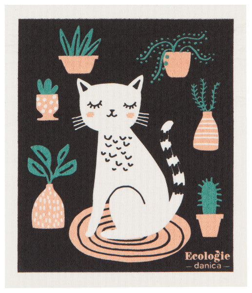 Swedish Dishcloth - Cat Nap