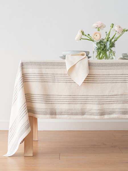 Linum Linen Tablecloth - Cream