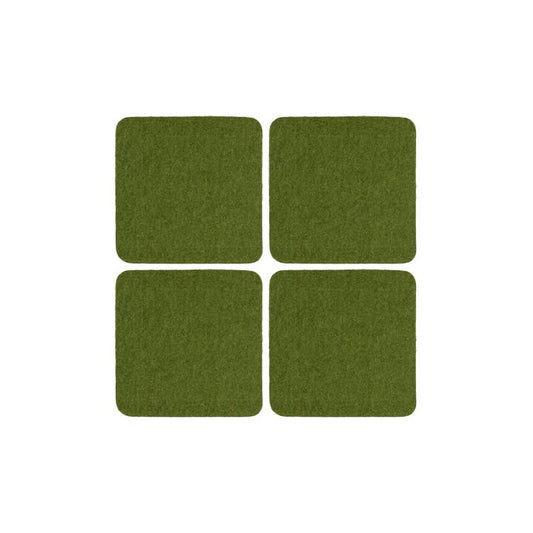 Graf Square Coaster Pack - Loden Green