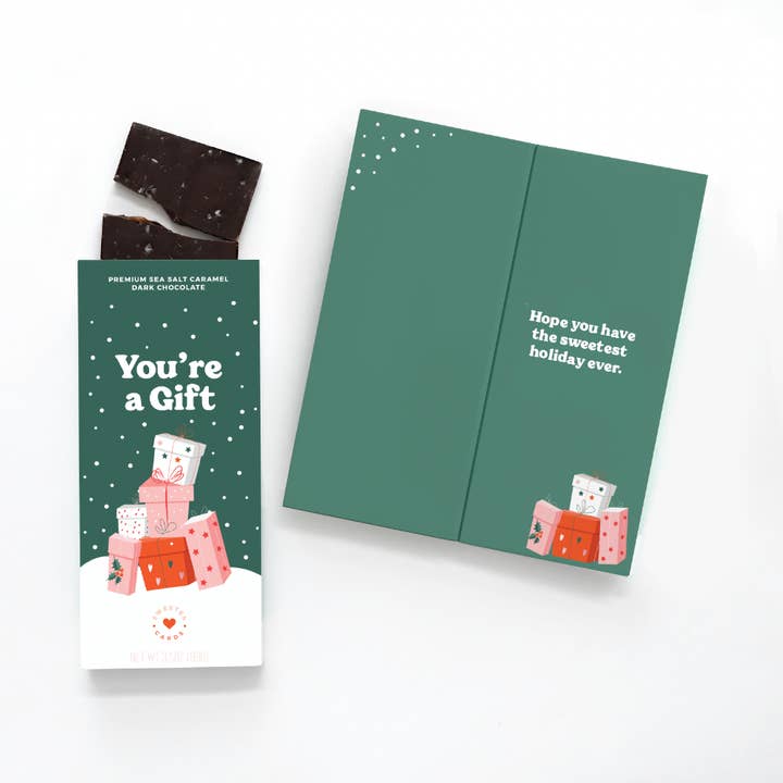 Chocolate-Filled Card - You're A Gift