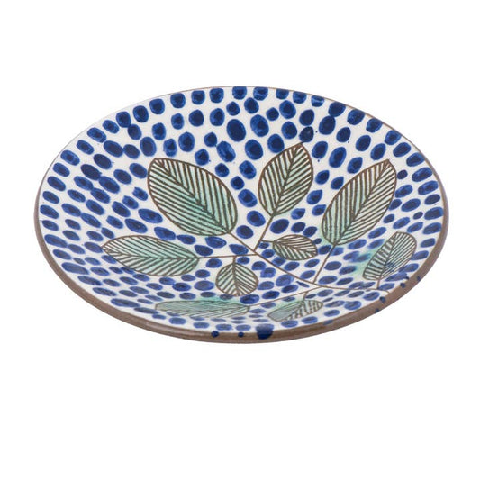 Blue Dots Ceramic Plate - Small
