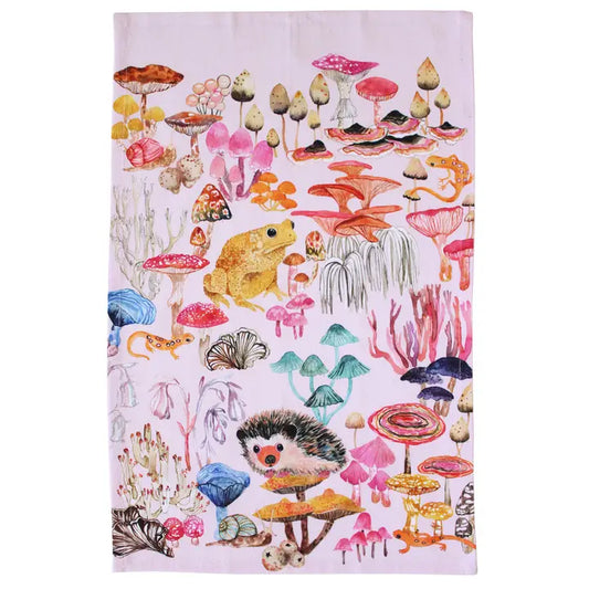 Pinky Shroom Tea Towel