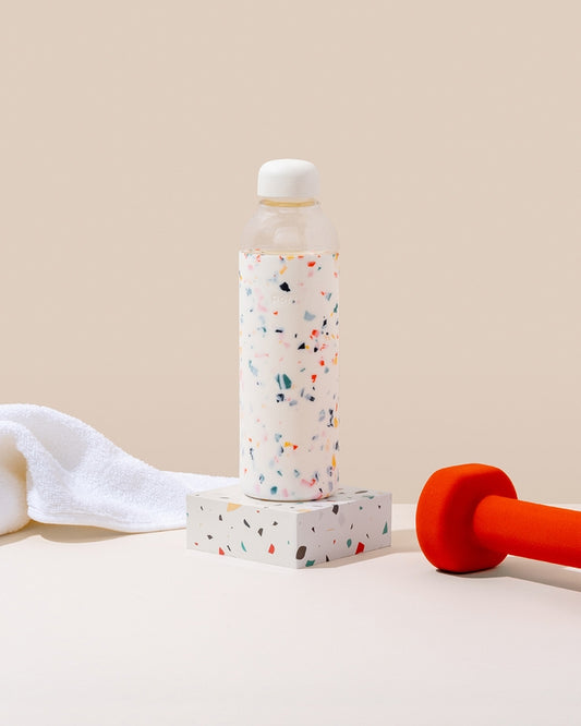 Porter Water Bottle - Terrazzo Cream