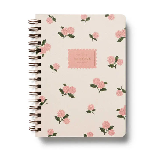 Rifle Paper Co Spiral Notebook - Pink Hydrangea