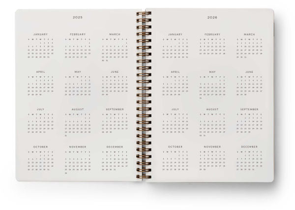 Rifle Paper Co 2025 12-Month Softcover Spiral Planner - Roses