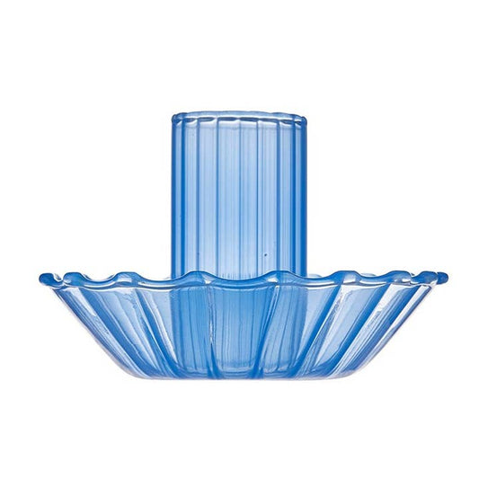 Glass Candle Holder - Blue