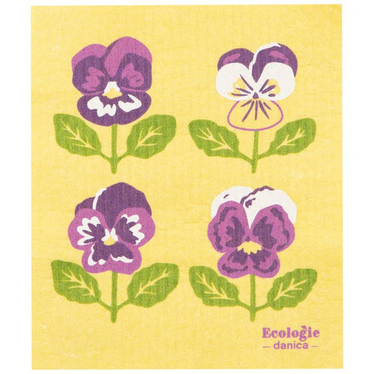 Swedish Dishcloth - Pansy