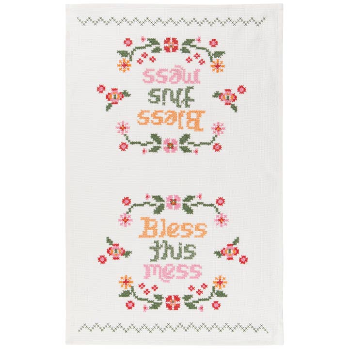 Bless This Mess Tea Towel