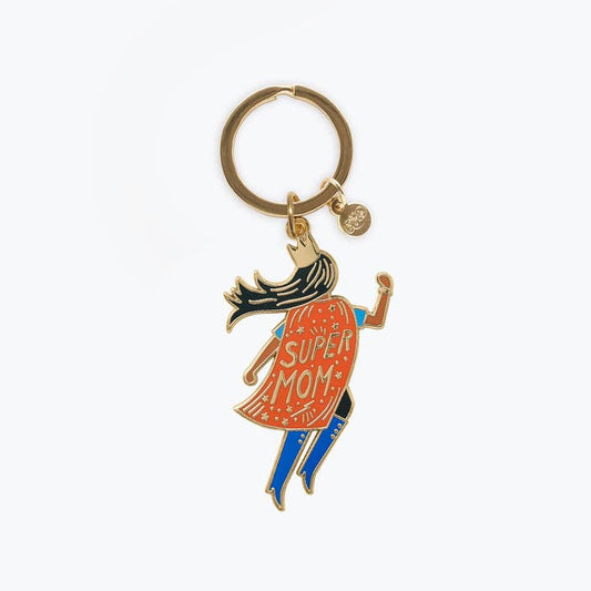 Rifle Paper Co Enamel Keychain - Soaring Super Mom