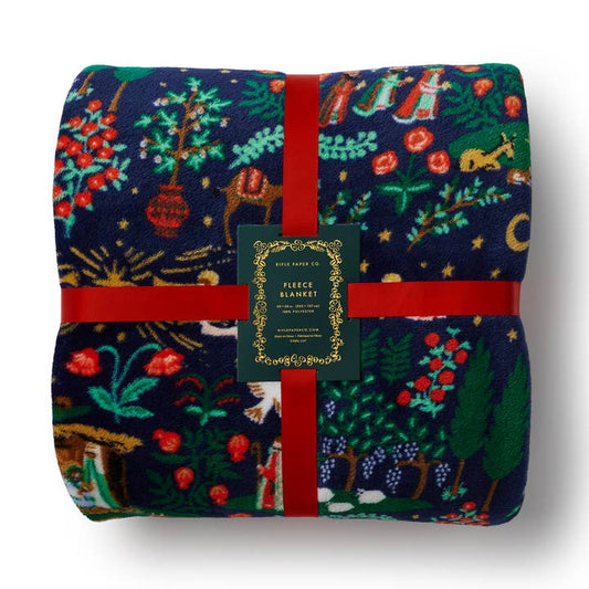 Rifle Paper Co Fleece Blanket - Nativity