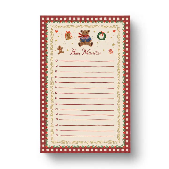Rifle Paper Co Notepad - Beary Christmas