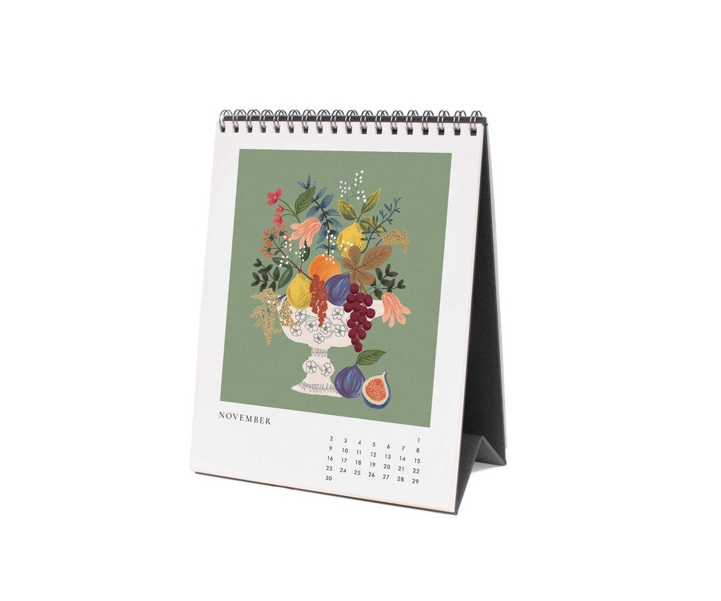 Rifle Paper Co 2025 Desk Calendar - Flower Studies