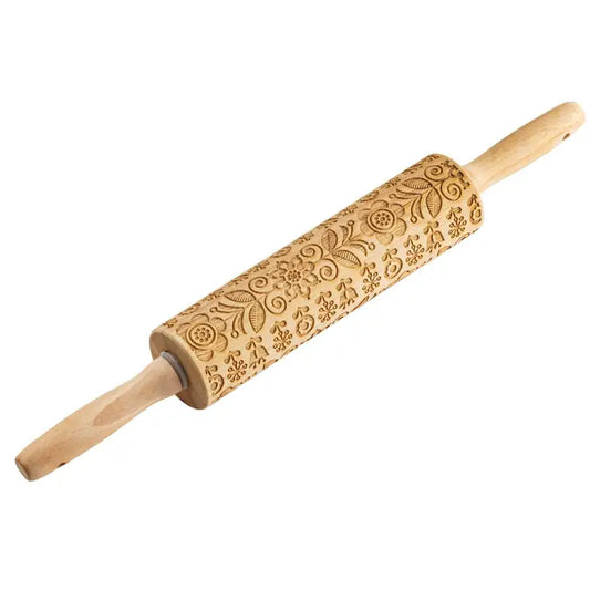 Embossed Rolling Pin - Floral