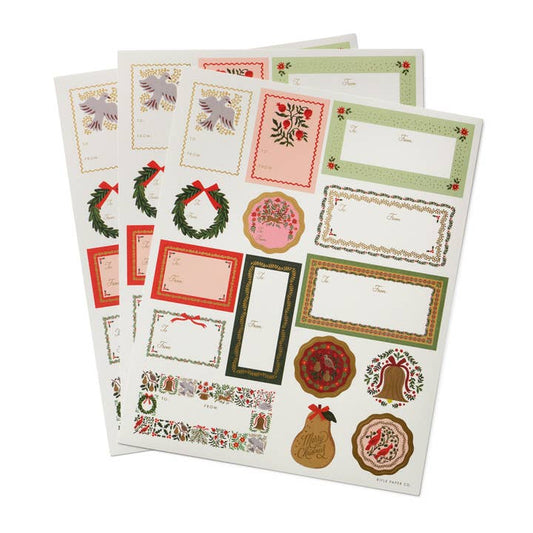 Rifle Paper Co Gift Stickers & Labels - Christmastide