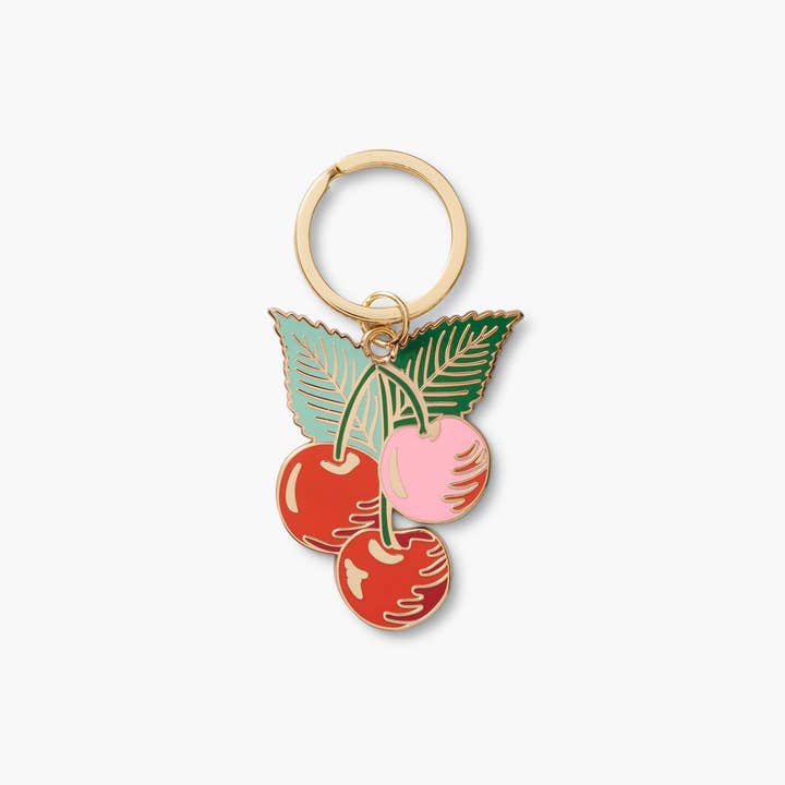 Rifle Paper Co Enamel Keychain - Cherries