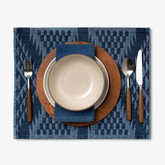 Laser Denim Placemat - Campfire