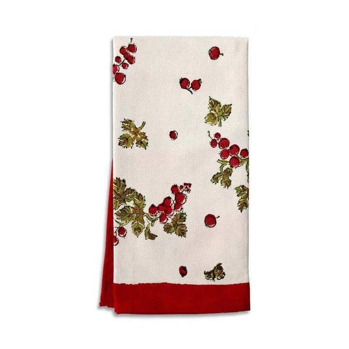 Tea Towel - Gooseberry Red/Green