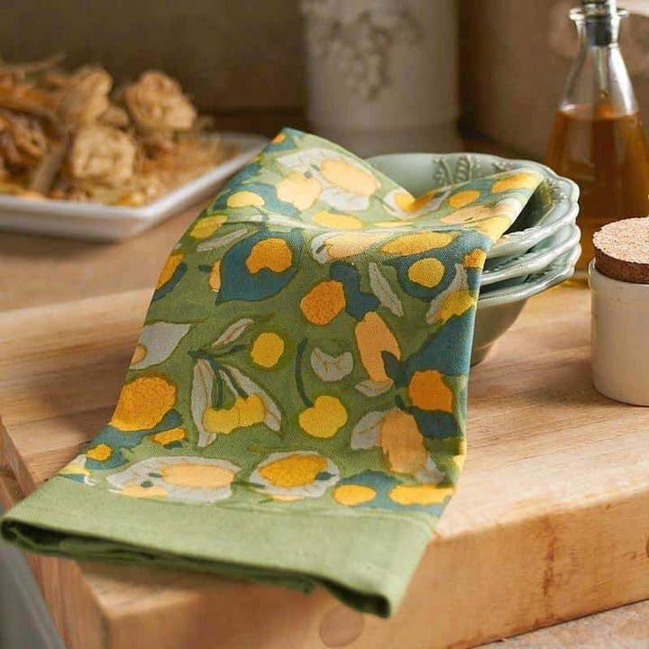 Tea Towel - Fruit Yellow/Green