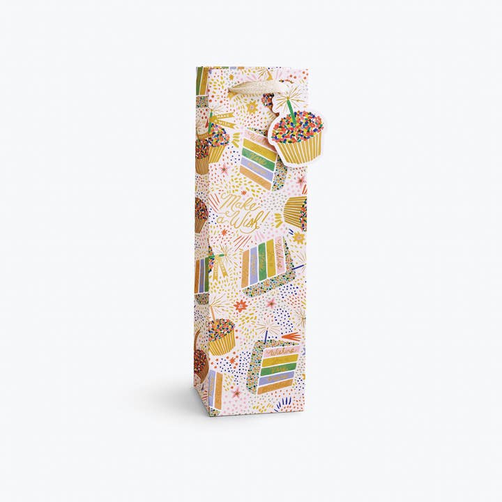 Rifle Paper Co Wine Gift Bag - Birthday Cake