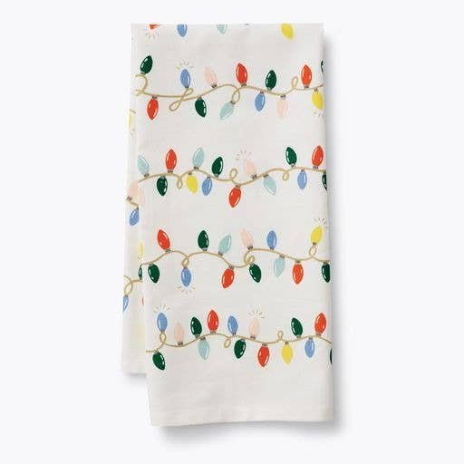 Rifle Paper Co Tea Towel - Holiday Lights