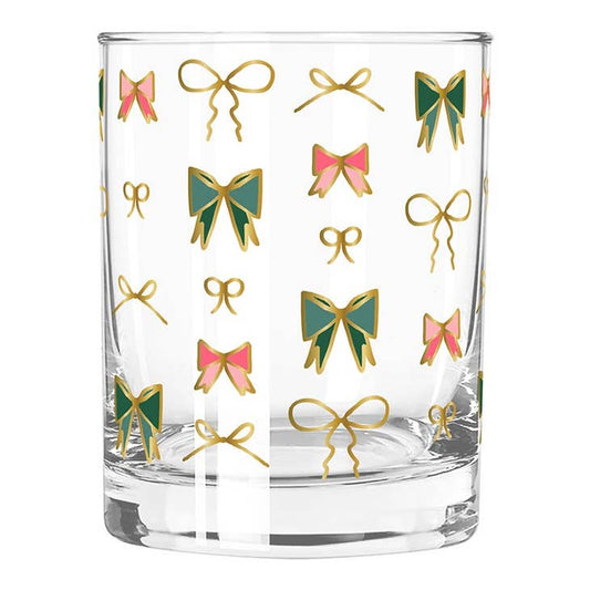 Double Old Fashioned Glass - Knots and Bows