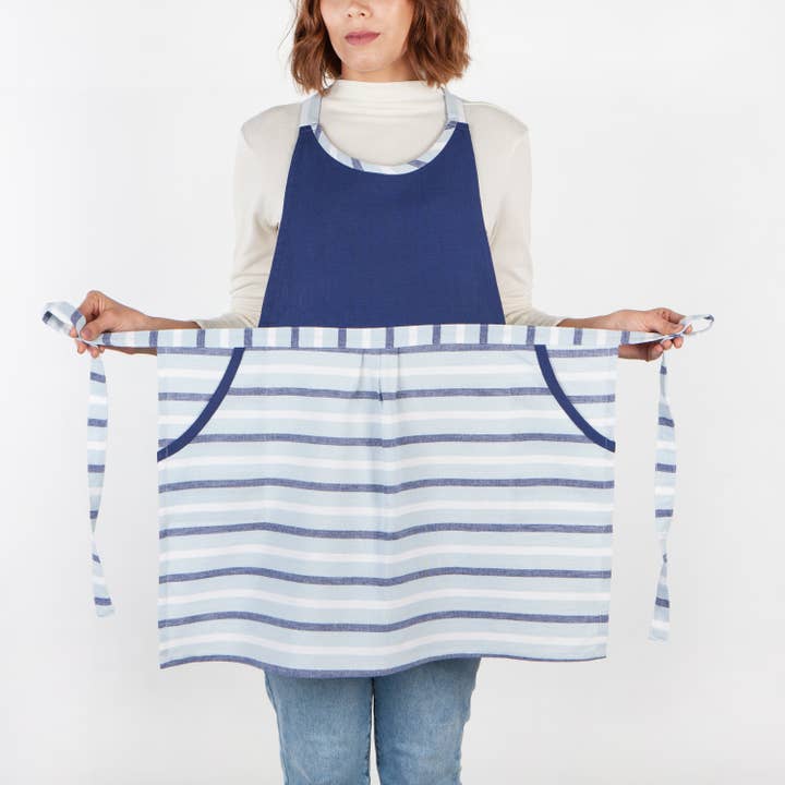 Petite Apron - Seaside Stripe