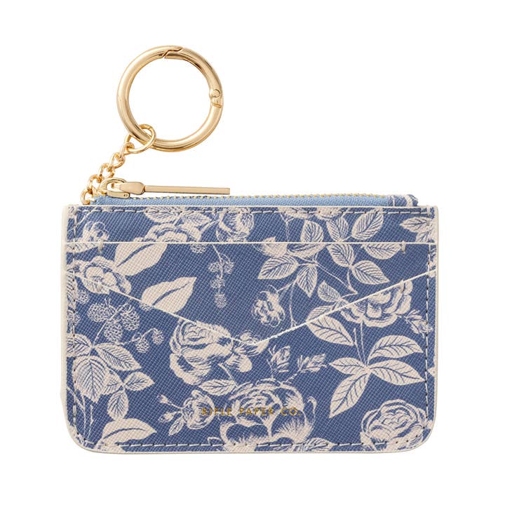 Rifle Paper Co Key Ring Card Case - English Rose