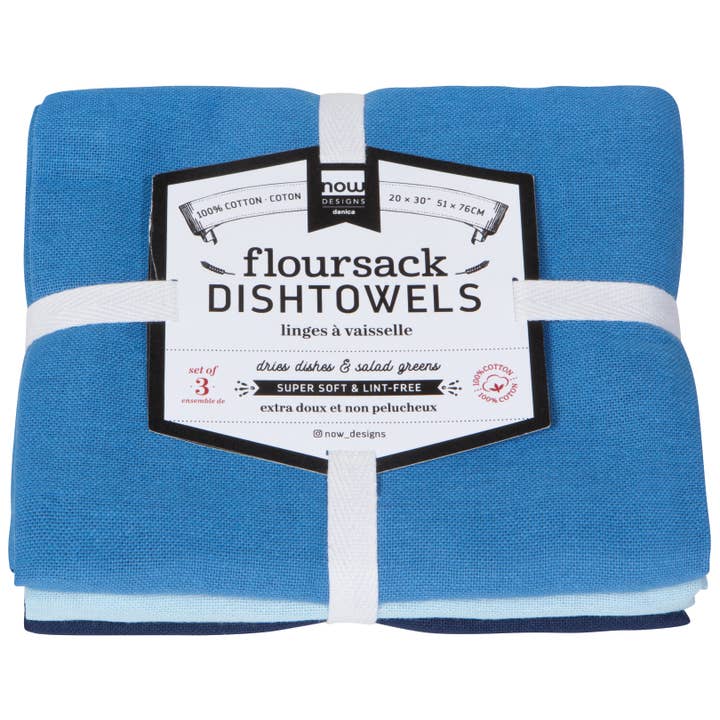 Floursack Dishtowel Set - Moon Cool