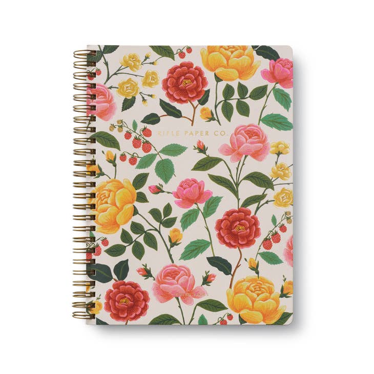 Rifle Paper Co Spiral Notebook - Roses