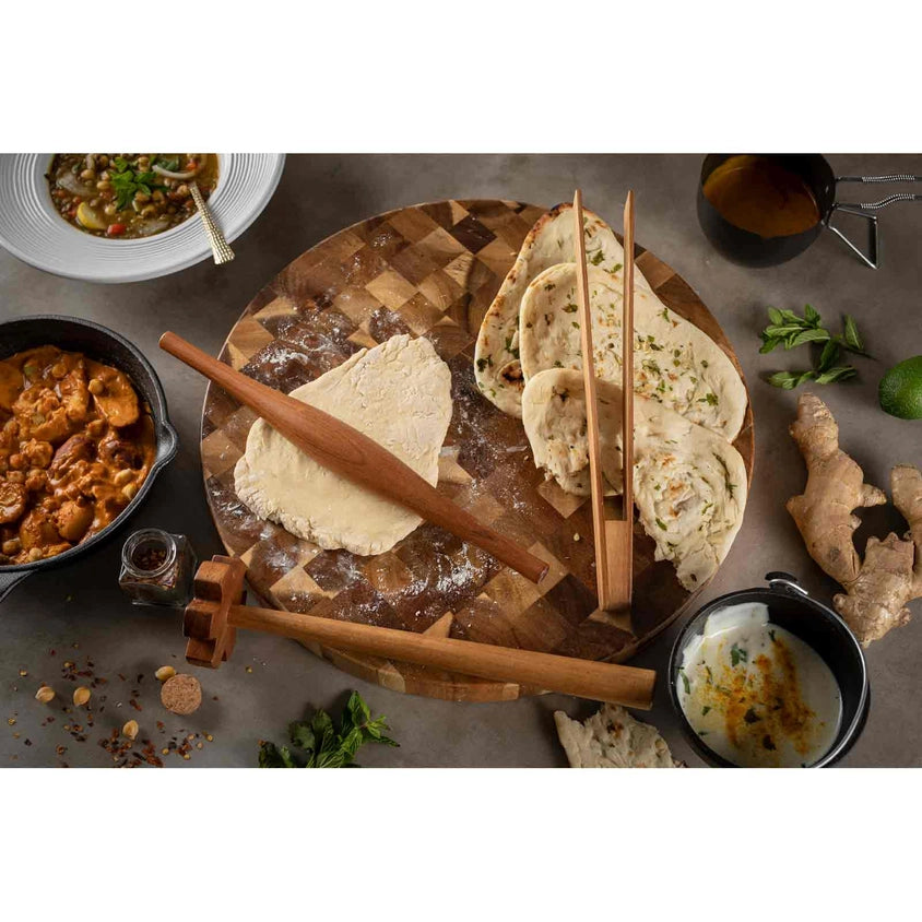 Acacia Wood Tongs - 12"