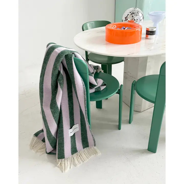 Candy Wrap Blanket -  Lilac/Green