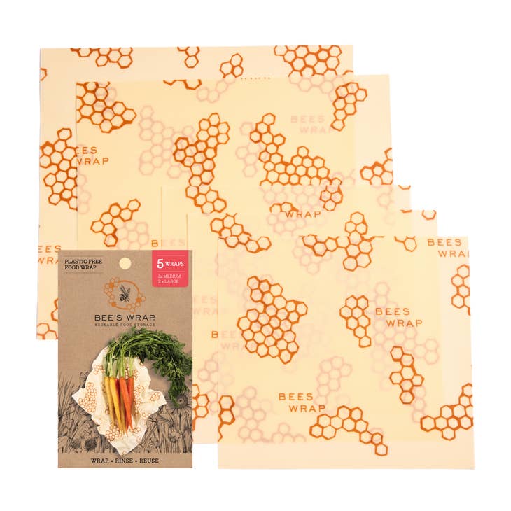 Bee's Wrap Honeycomb Assorted 5-Pack