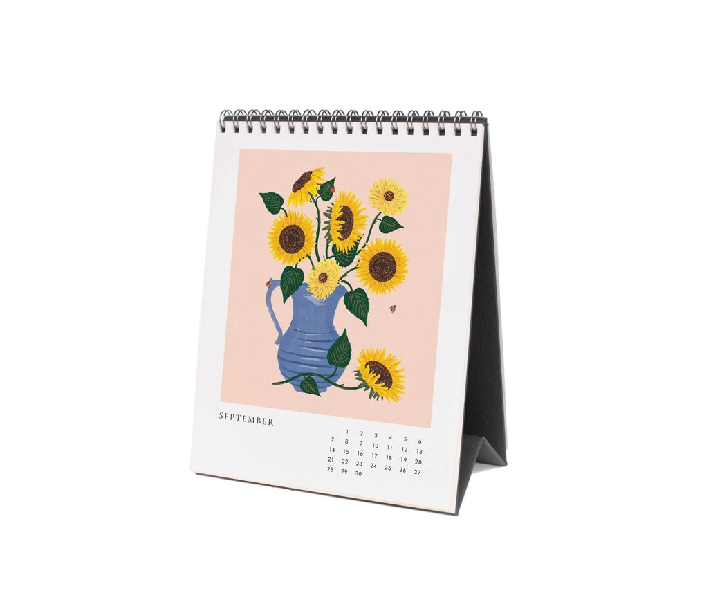 Rifle Paper Co 2025 Desk Calendar - Flower Studies