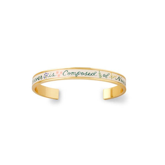 Rifle Paper Co Enamel Skinny Cuff - Forever Is Composed of Now