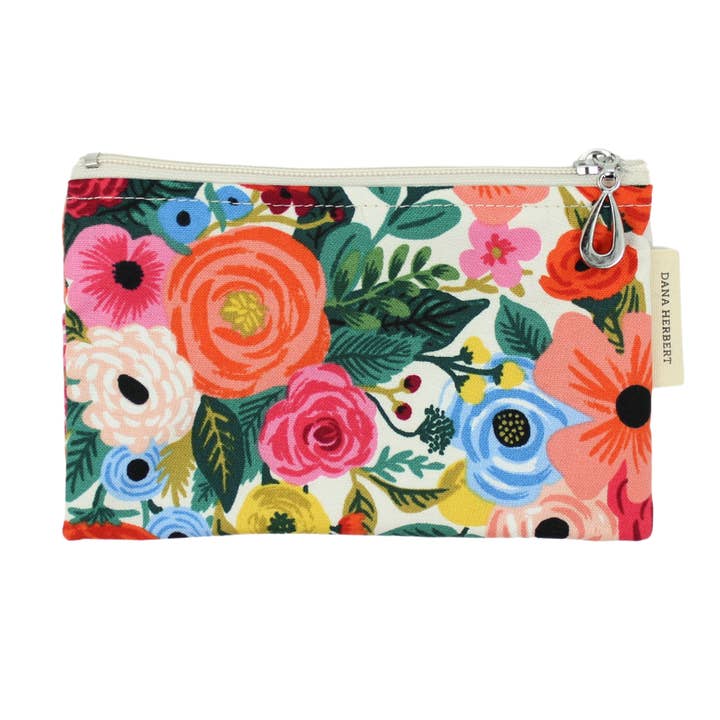 Coin Purse - Cream Floral